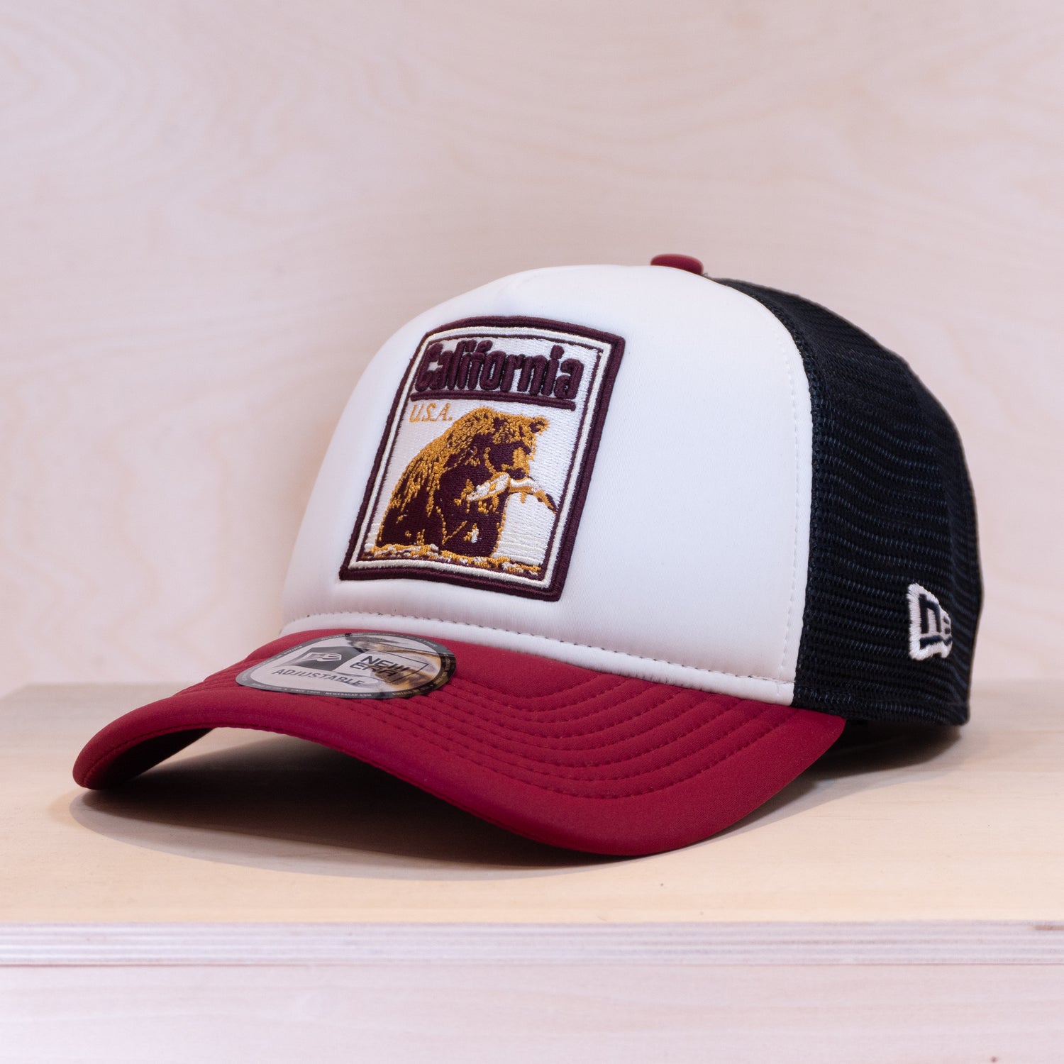 New Era 9FORTY Graphic Patch A-Frame Trucker Cap White