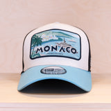 New Era 9FORTY Summer Monaco A-Frame Trucker Cap Pastel Blue