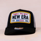 New Era Patch A-Frame Trucker Cap Black