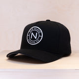 New Black Circle A-frame Cap Black