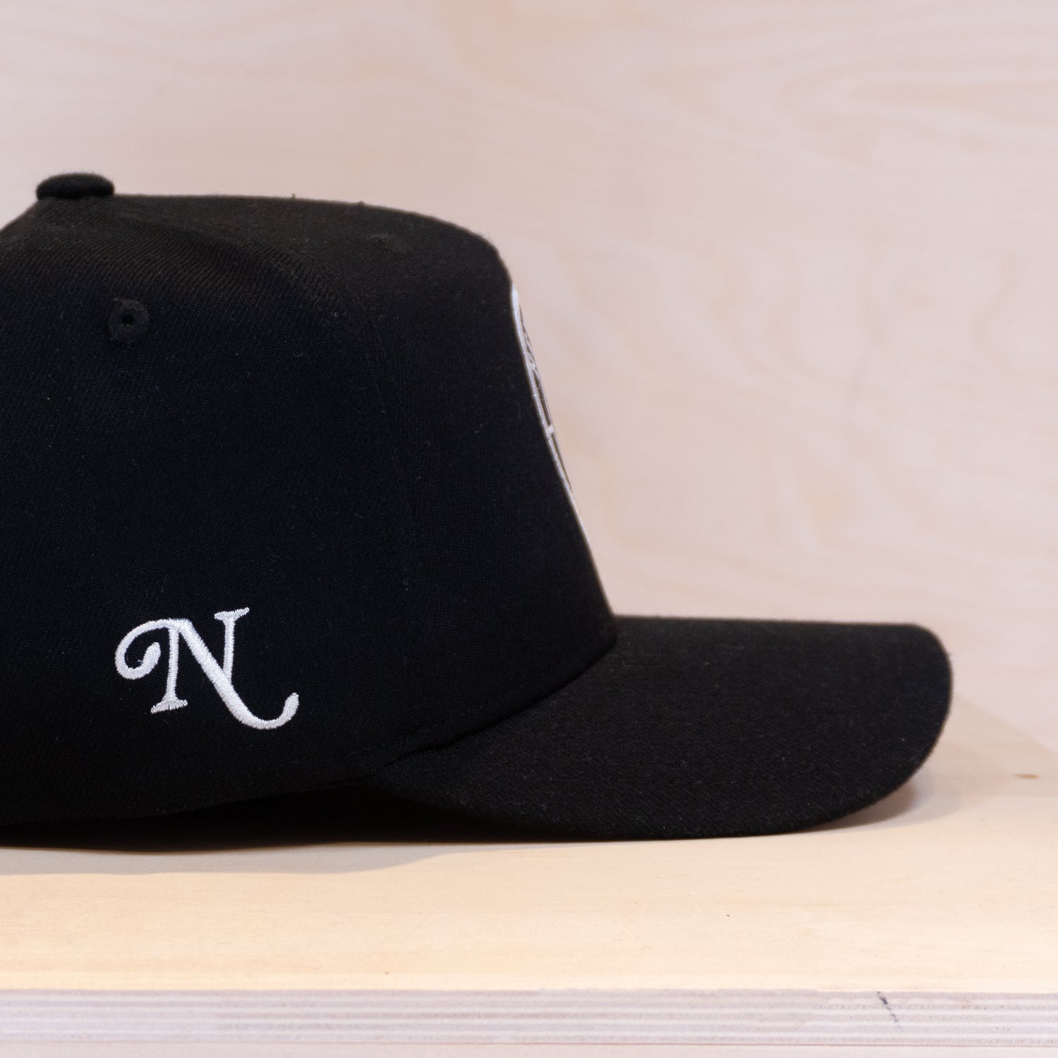 New Black Circle A-frame Cap Black