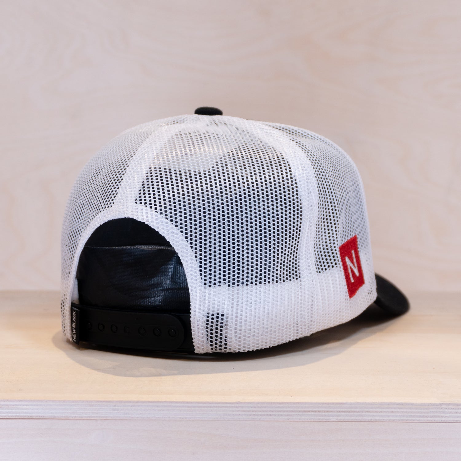 New Black Logo Trucker Cap Black