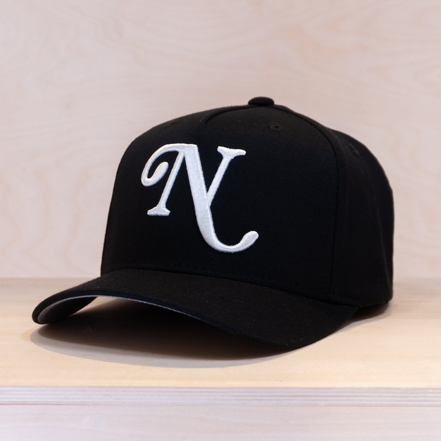New Black Luxe A-Frame Cap Black