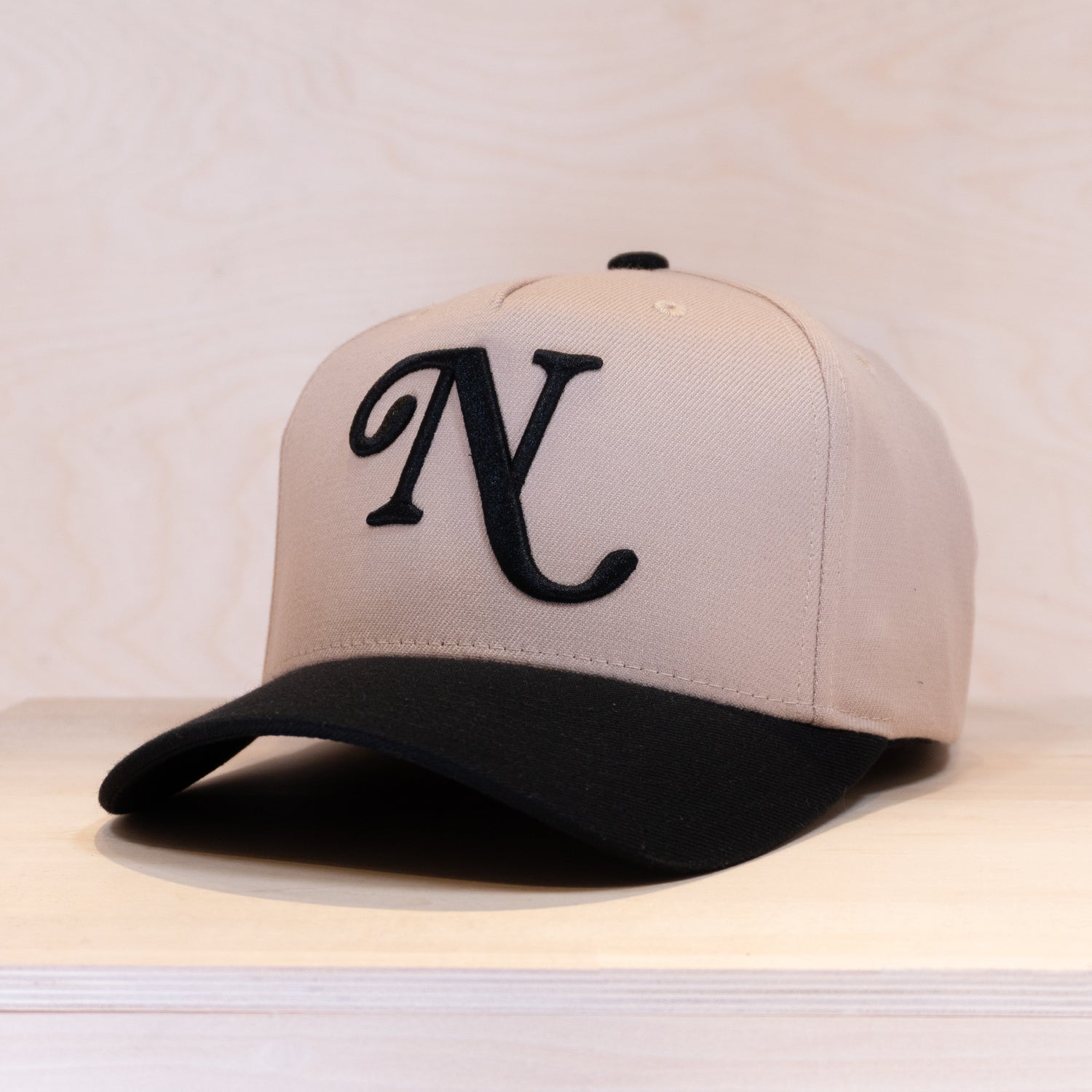 New Black Luxe A-Frame Cap Sand