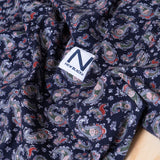 New Black Paisley T-shirt Navy