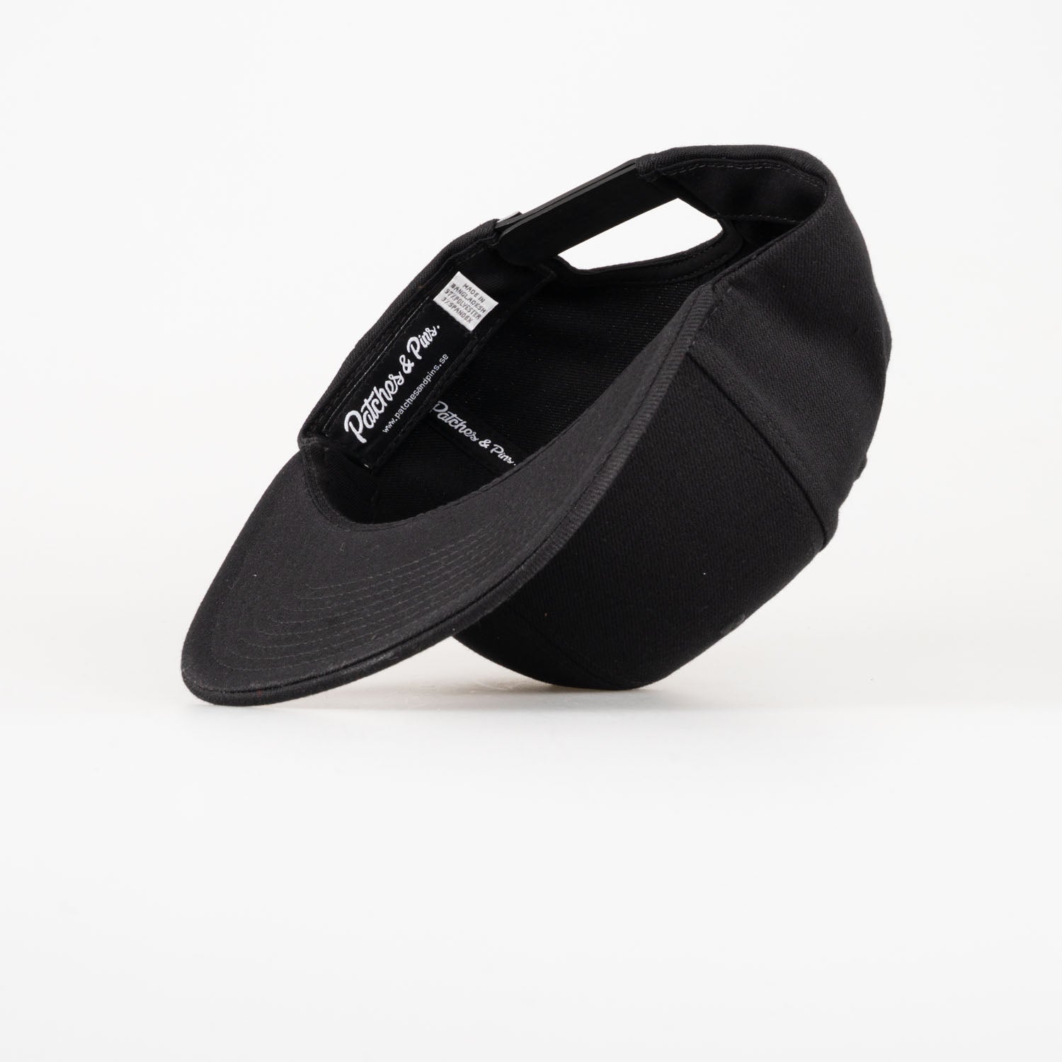 P&P Recycled Blank Snapback Cap Black