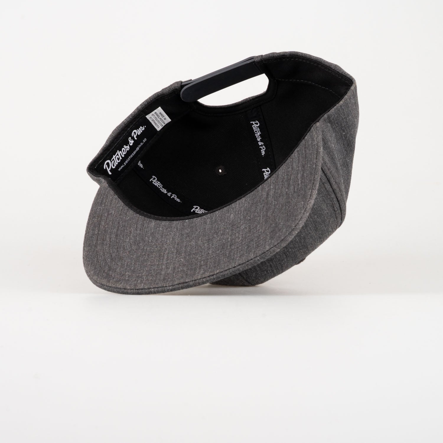 P&P Recycled Blank Snapback Cap Charcoal