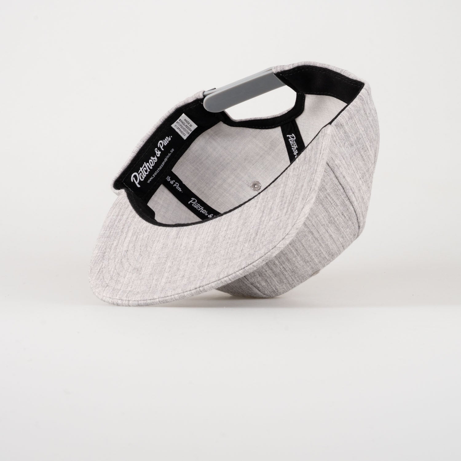 P&P Recycled Blank Snapback Cap Heather Grey