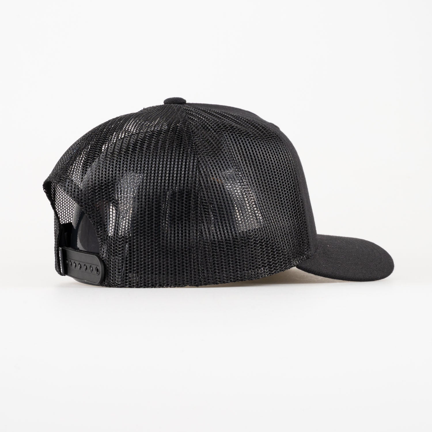 P&P Recycled Blank High Trucker Cap Black
