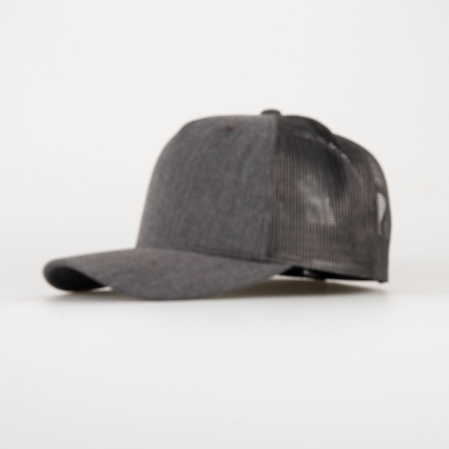 P&P Recycled Blank High Trucker Cap Charcoal