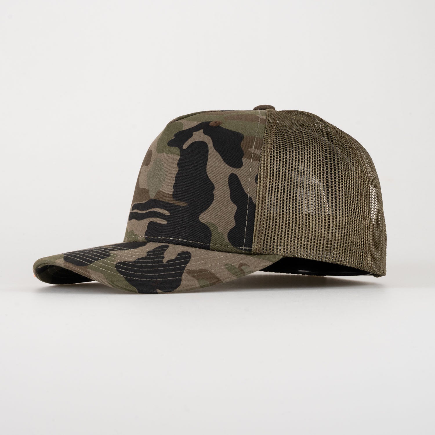 P&P Blank High Trucker Cap Camo