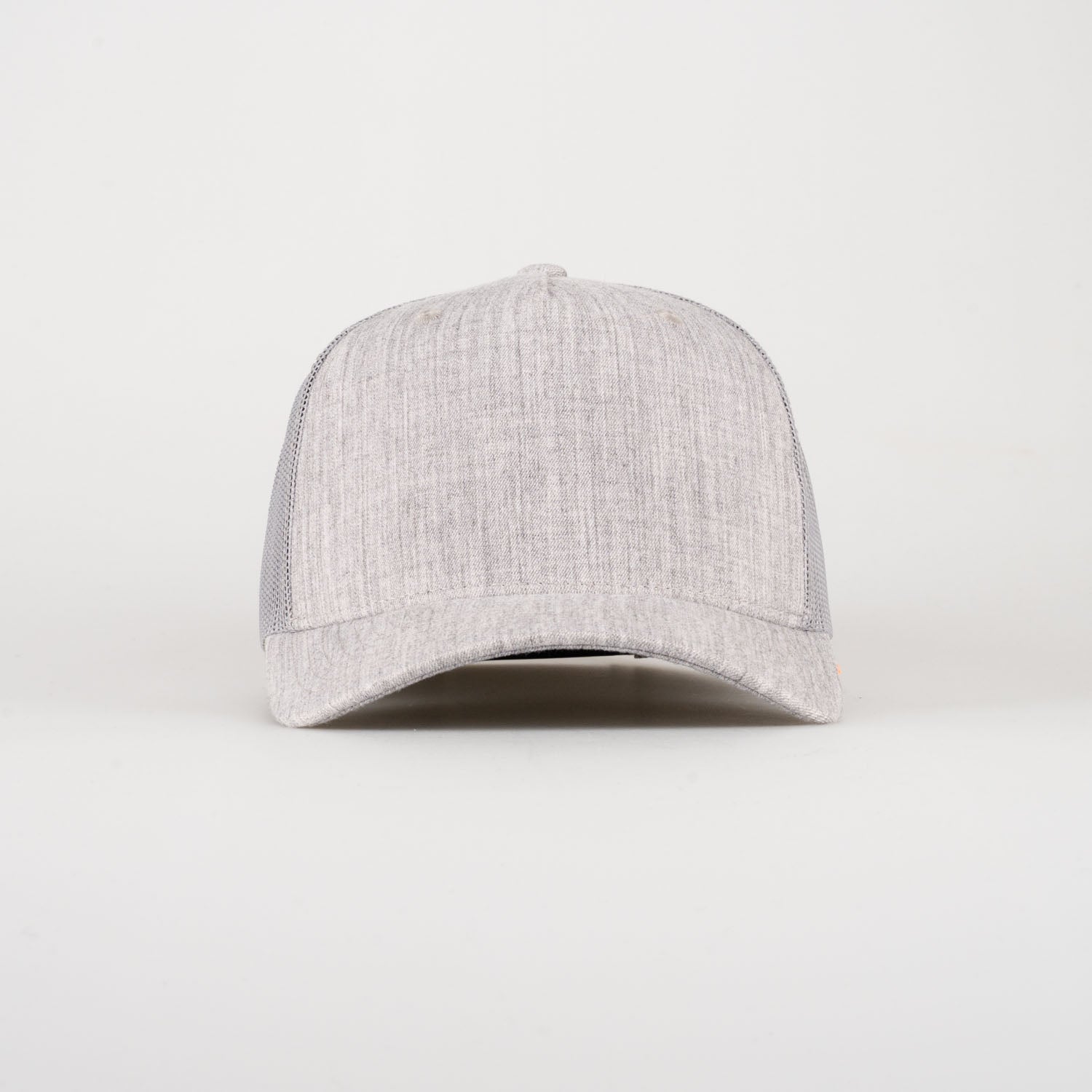 P&P Recycled Blank High Trucker Cap Heather Grey