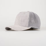 P&P Recycled Blank High Trucker Cap Heather Grey