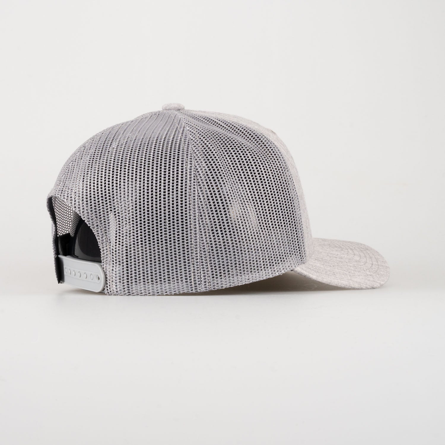 P&P Recycled Blank High Trucker Cap Heather Grey