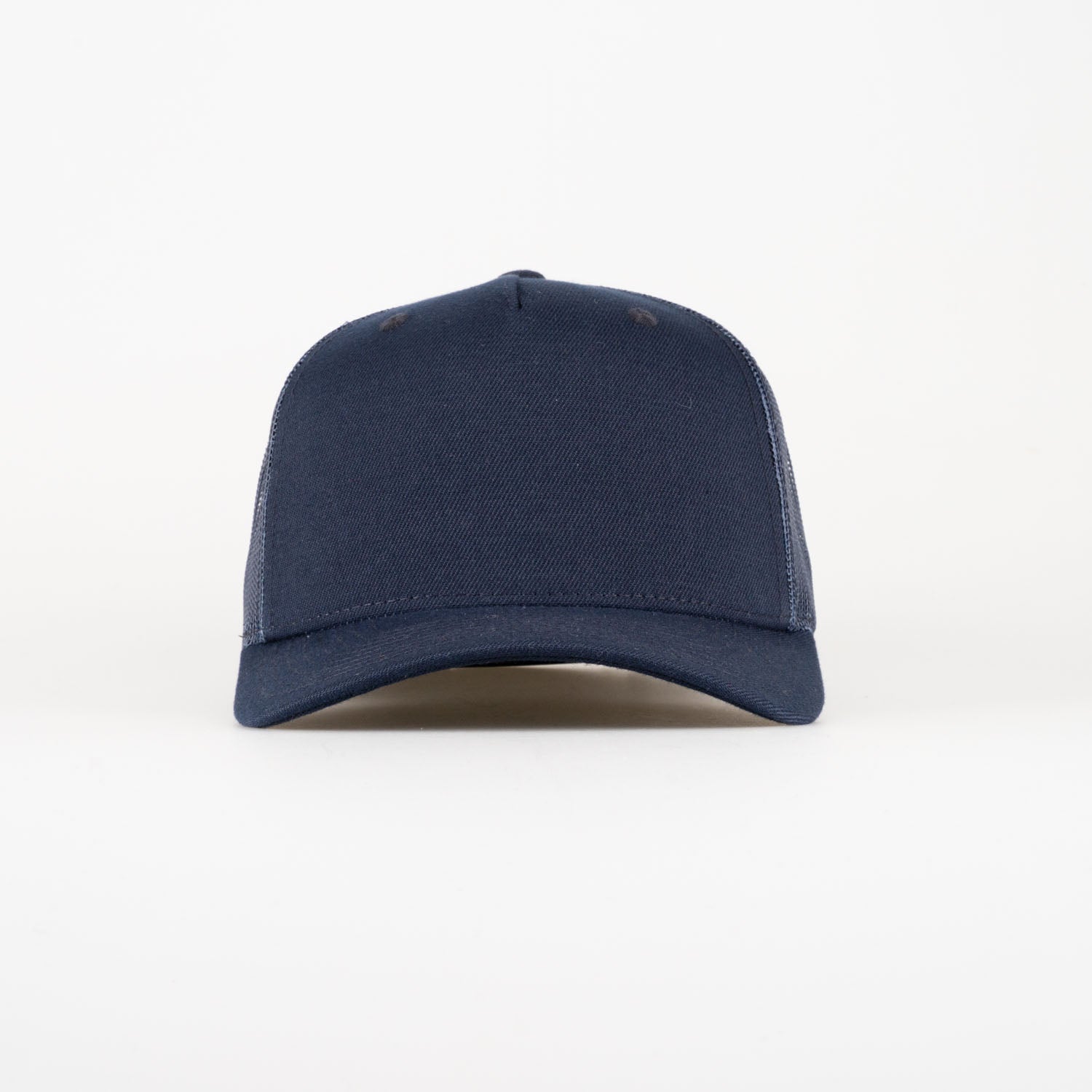 P&P Recycled Blank High Trucker Cap Navy