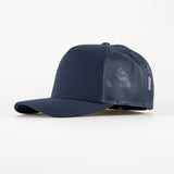 P&P Recycled Blank High Trucker Cap Navy