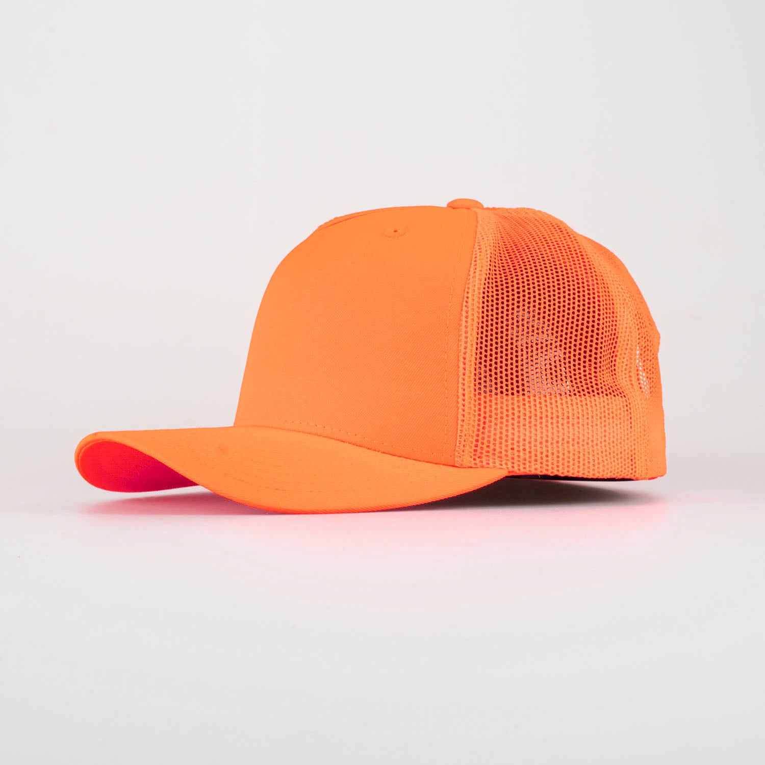 P&P Blank High Trucker Cap Orange
