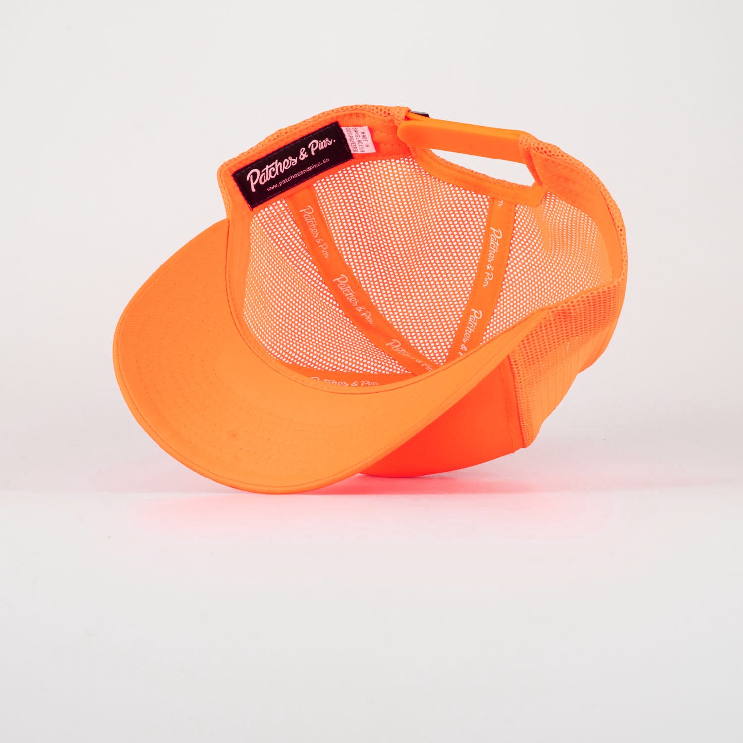 P&P Blank High Trucker Cap Orange