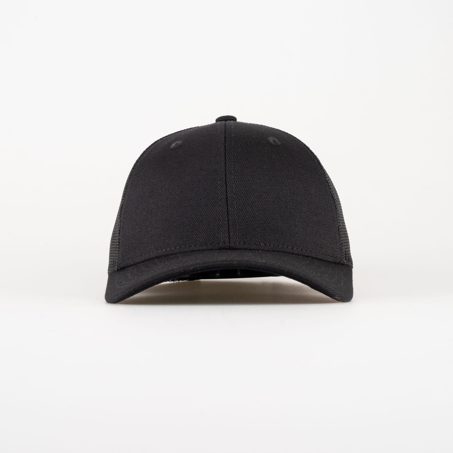 P&P Recycled Blank Low Trucker Cap Black