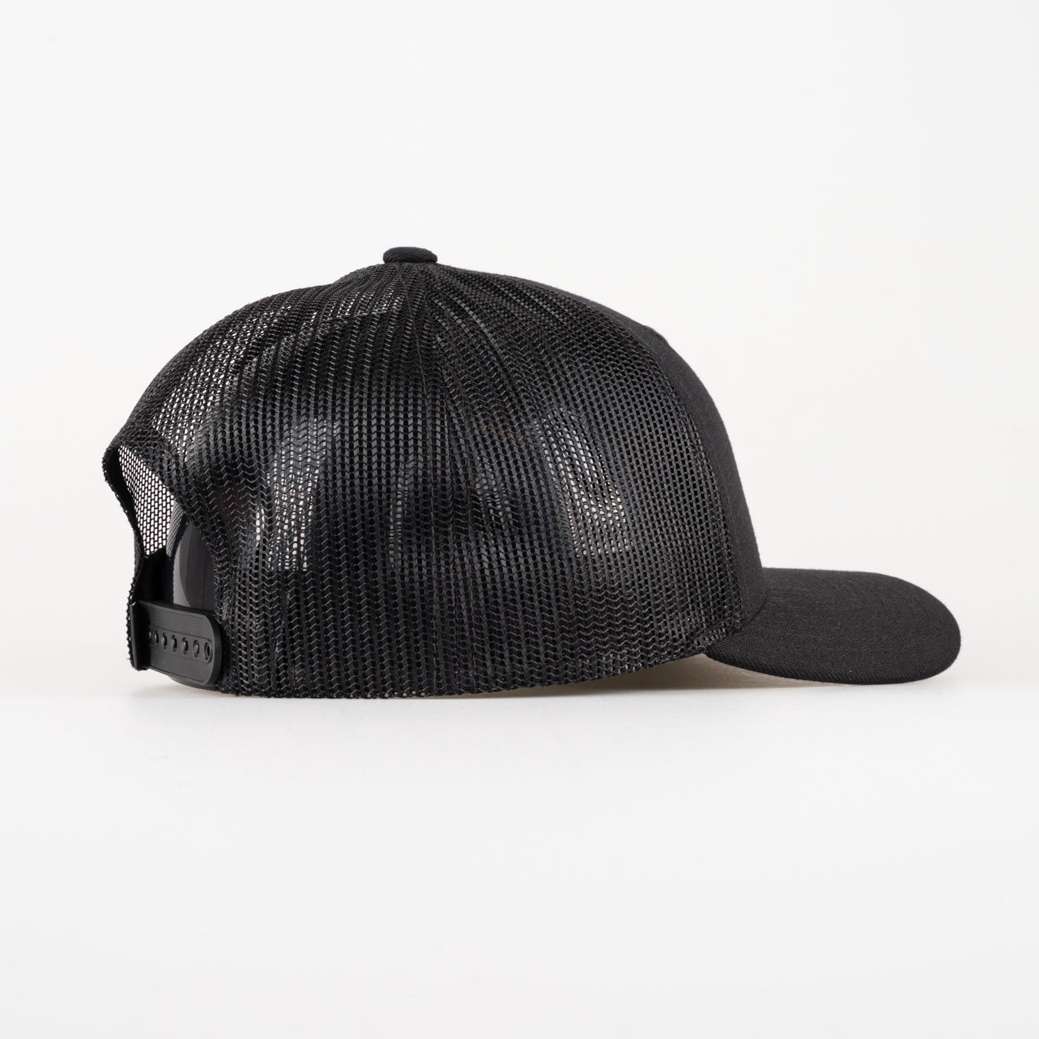 P&P Recycled Blank Low Trucker Cap Black