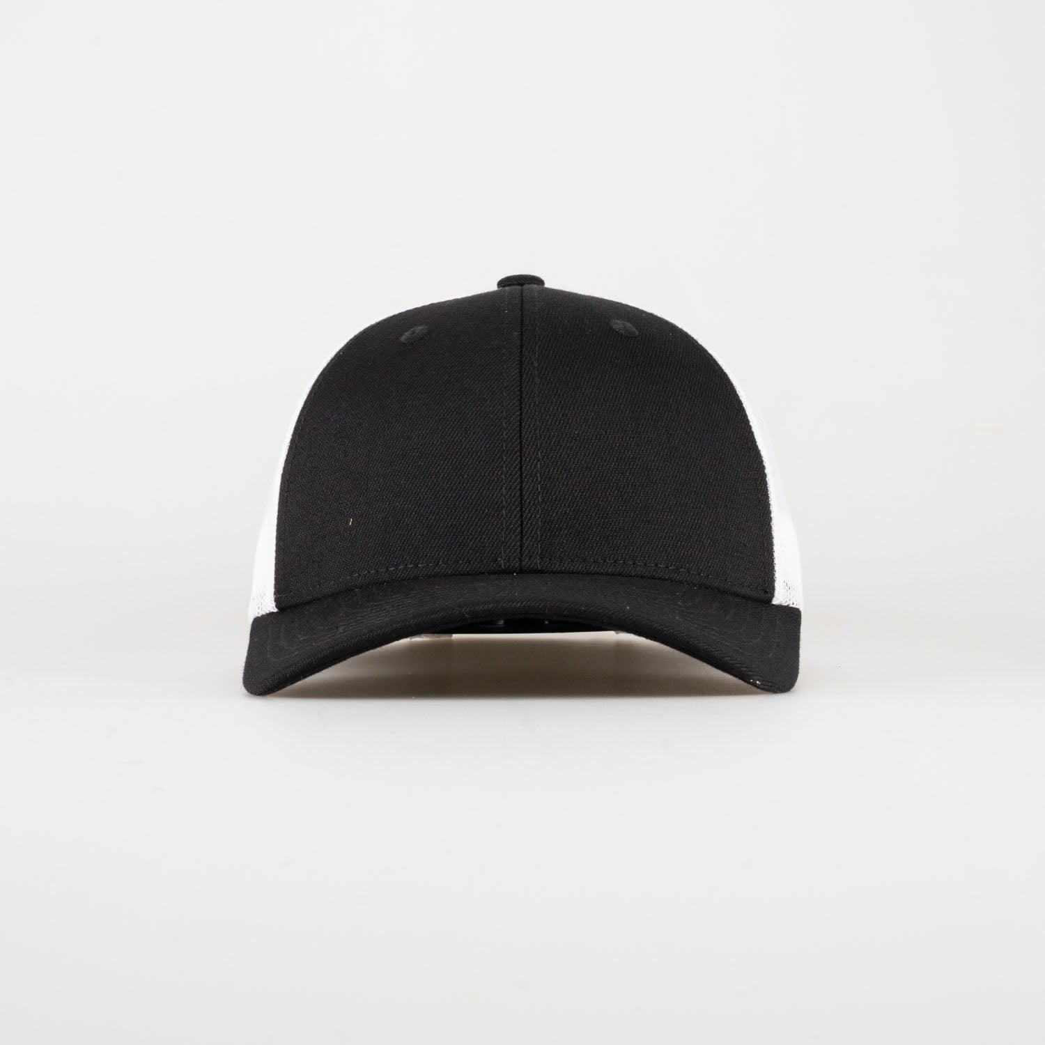 P&P Recycled Blank Low Trucker Cap Black / White