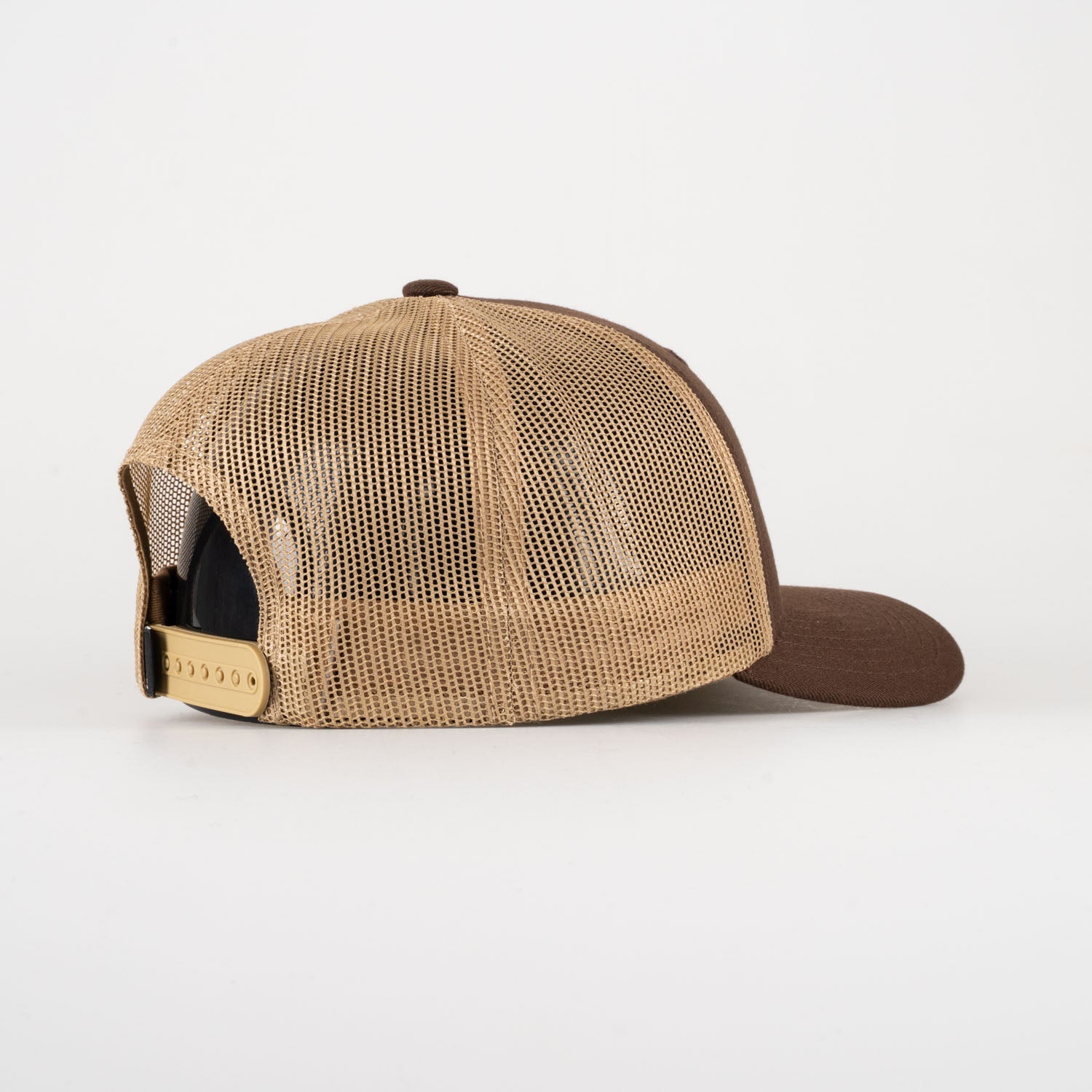 P&P Recycled Blank Low Trucker Cap Dk Brown / Lt Brown