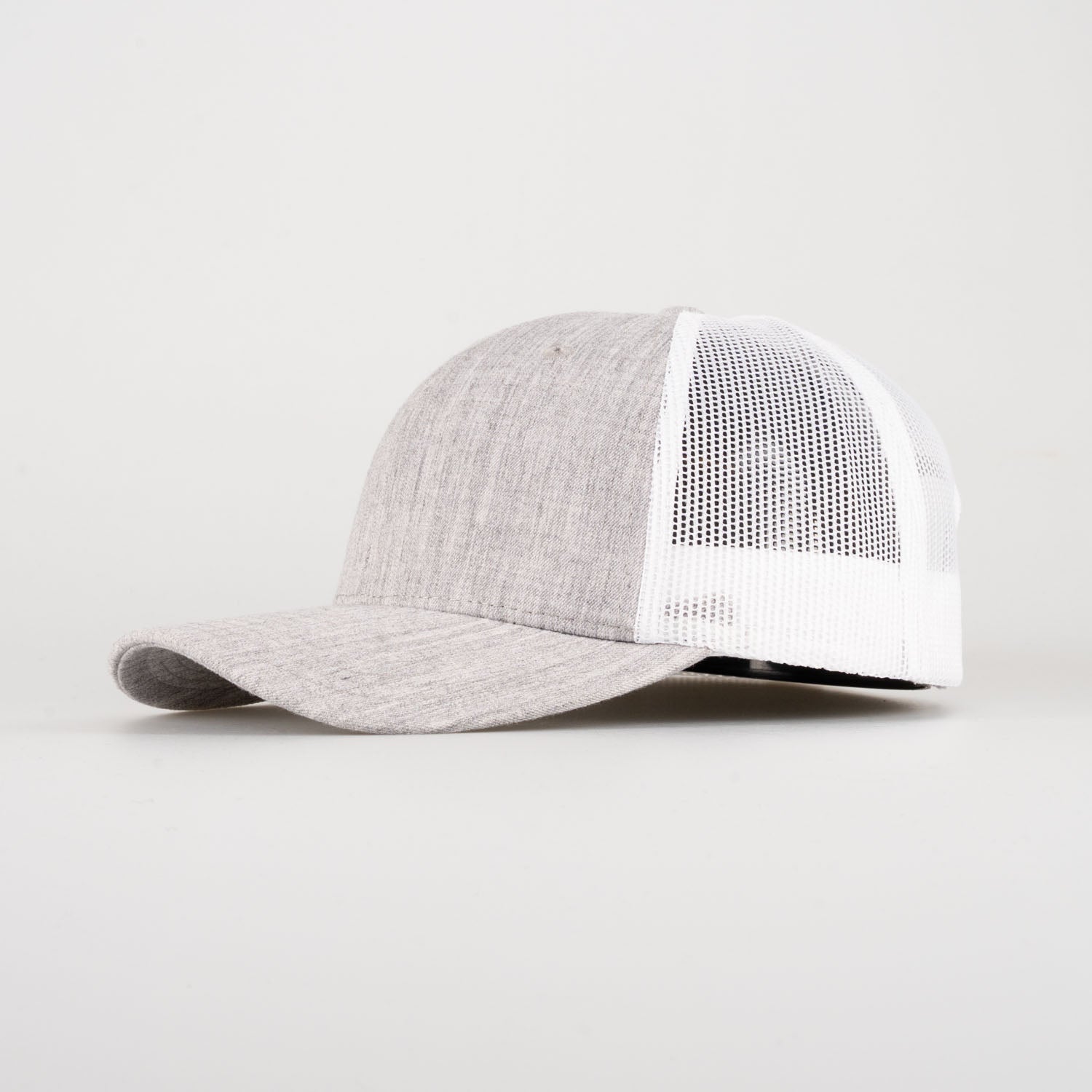 P&P Recycled Blank Low Trucker Cap Grey / White