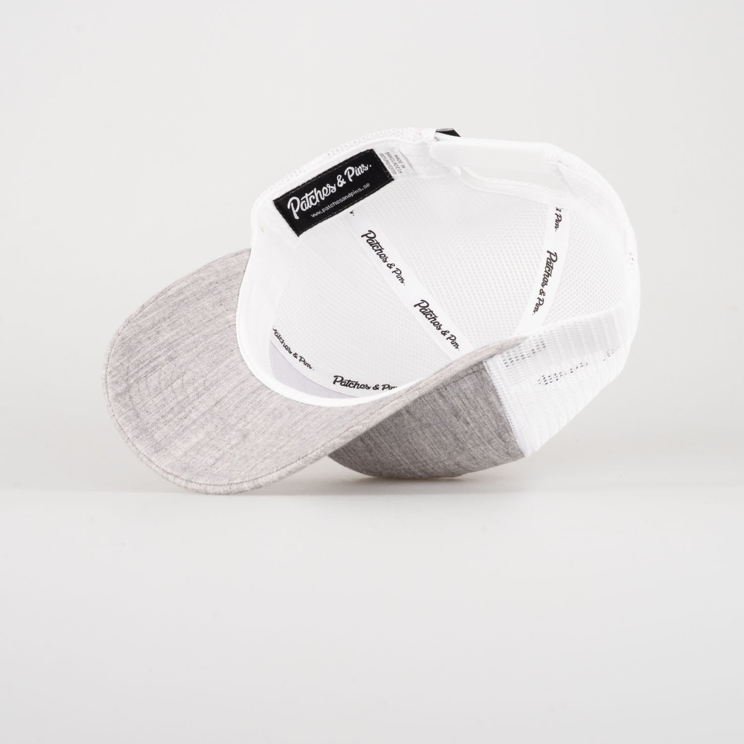 P&P Recycled Blank Low Trucker Cap Grey / White