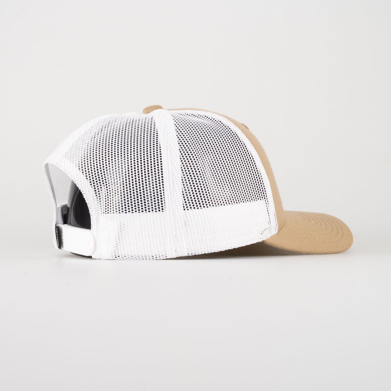 P&P Recycled Blank Low Trucker Cap Khaki / White