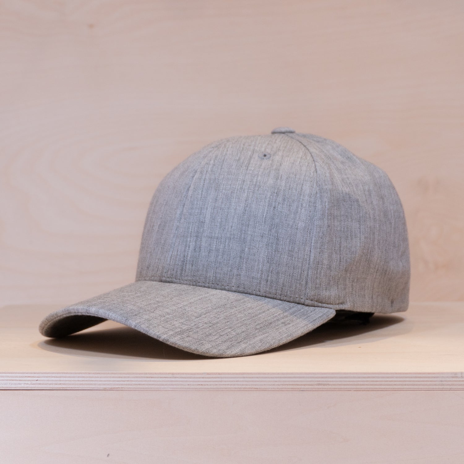 P&P Blank Hooked Flex Cap Heather Grey
