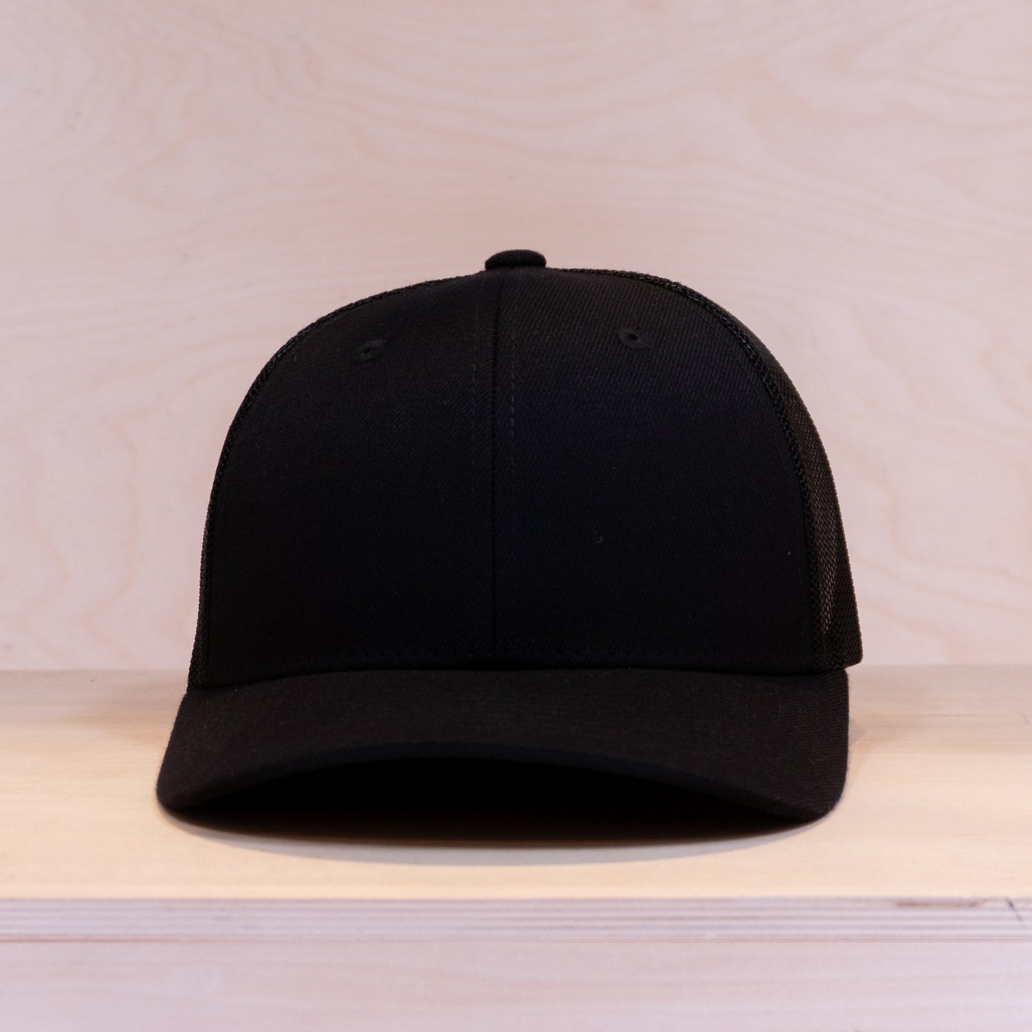 P&P Blank Low Trucker Cap Black