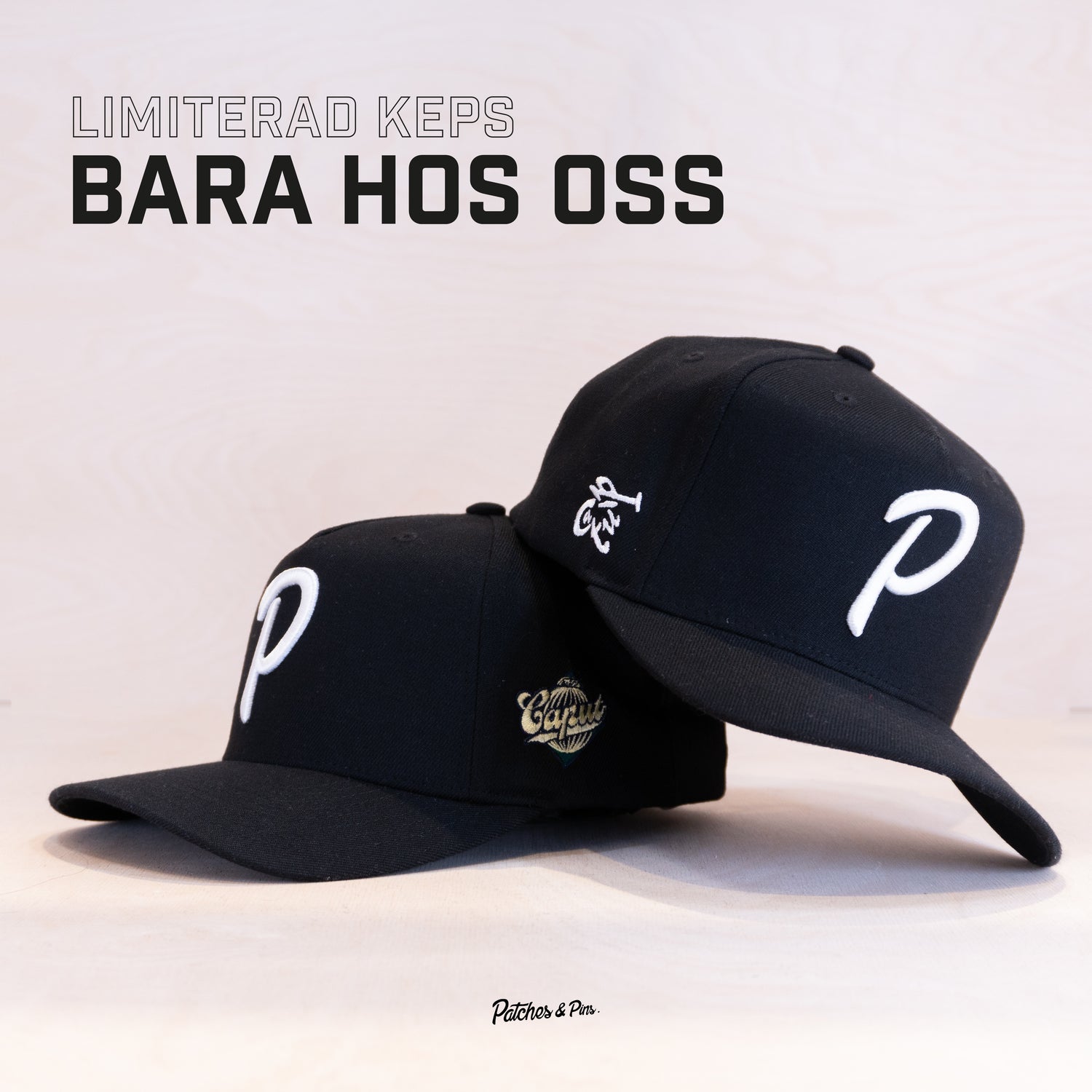 Ca'put Patches Exclusive Letter P Cap Black