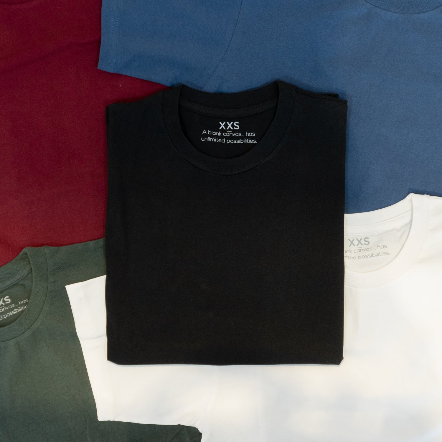 Patches Blank Canvas T-shirt Black