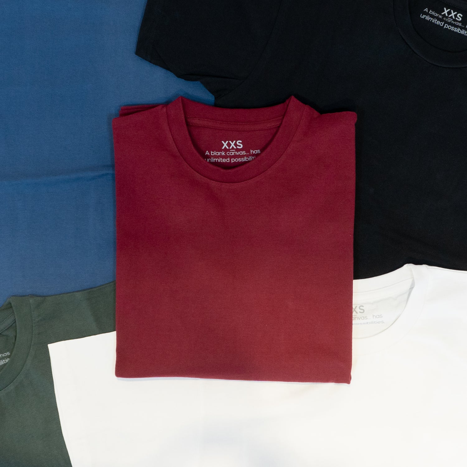 Patches Blank Canvas T-shirt  Dark Burgundy