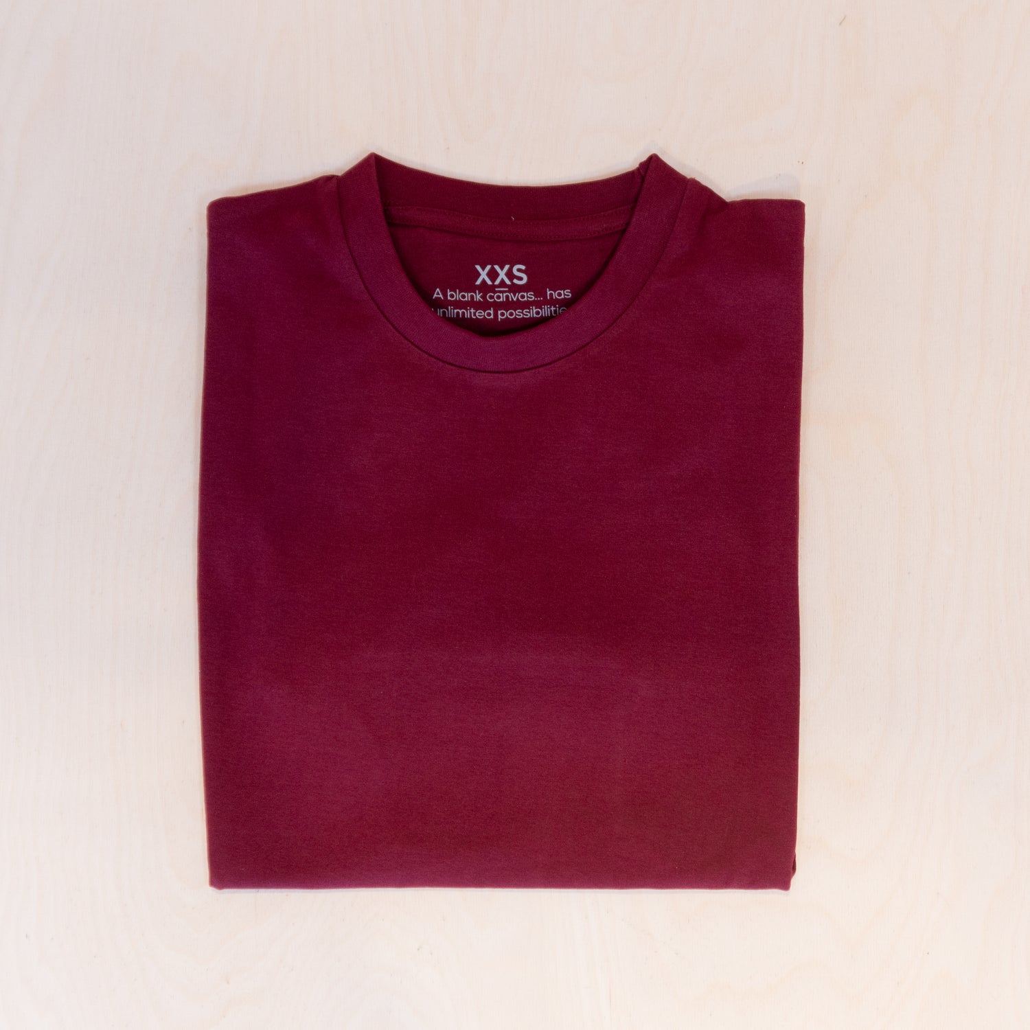 Patches Blank Canvas T-shirt  Dark Burgundy