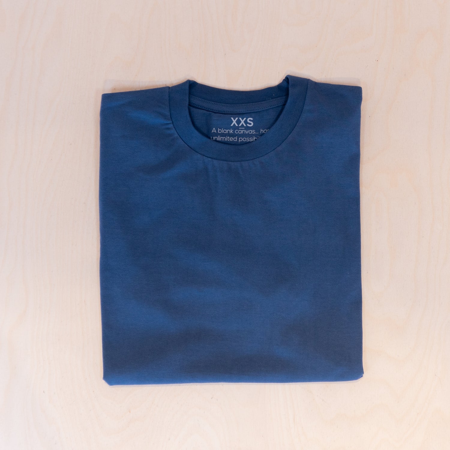 Patches Blank Canvas T-shirt Denim Blue