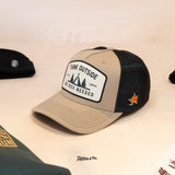 Sqrtn Patches Exclusive Outside Trucker Cap Khaki / Black