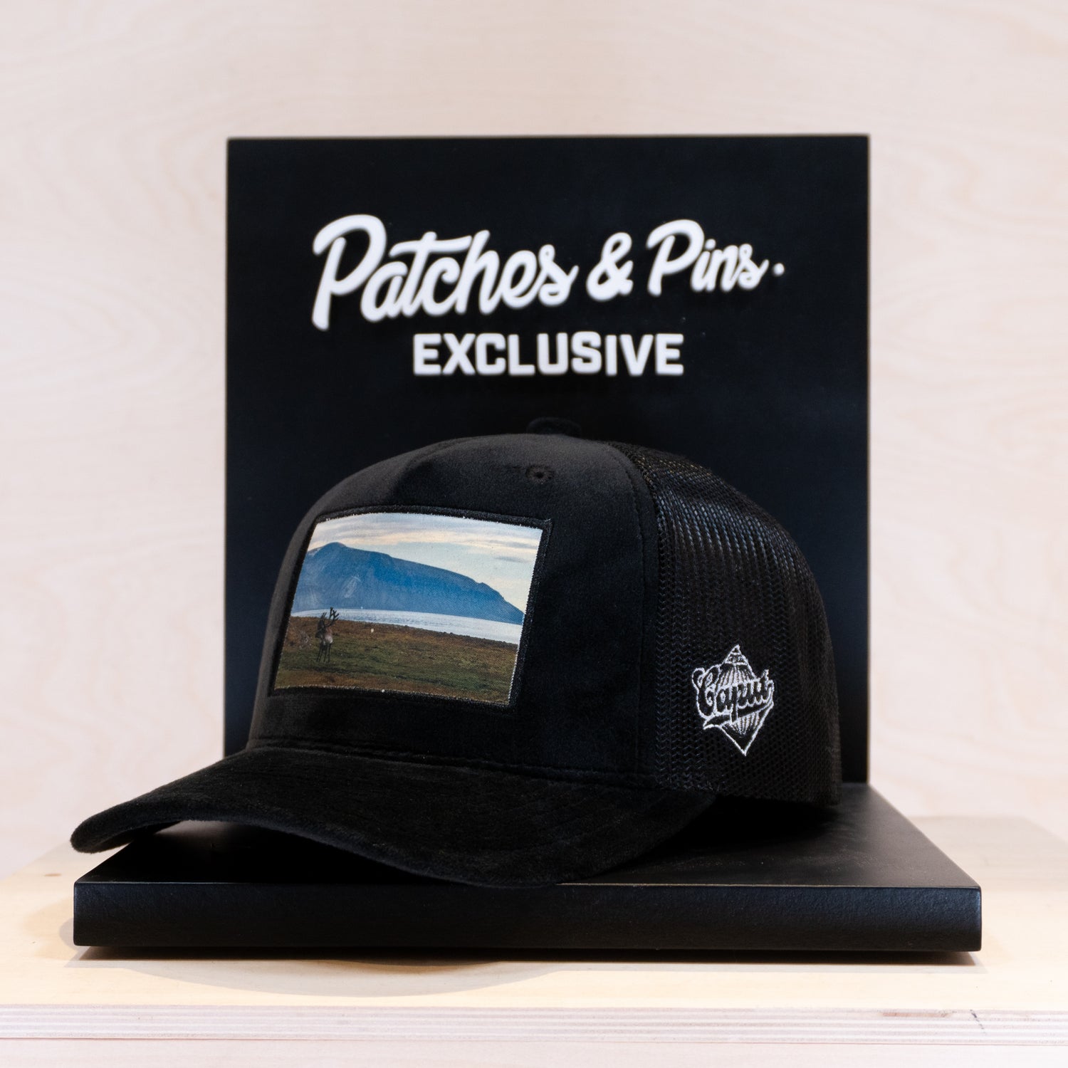 Ca´put Patches Exclusive Reindeer Velvet Cap Black
