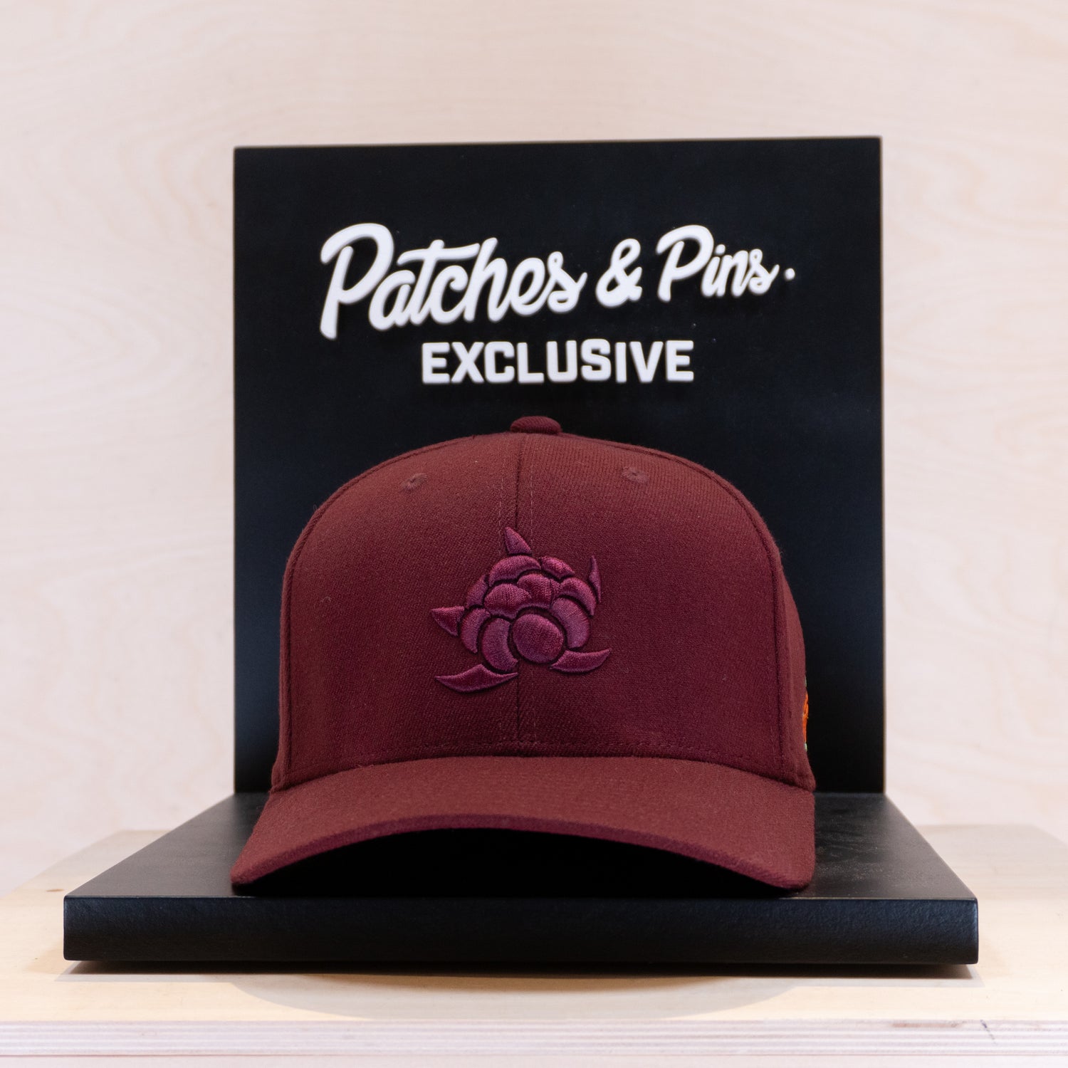 Sqrtn Patches Exclusive CB Big 120 Cap Burgundy