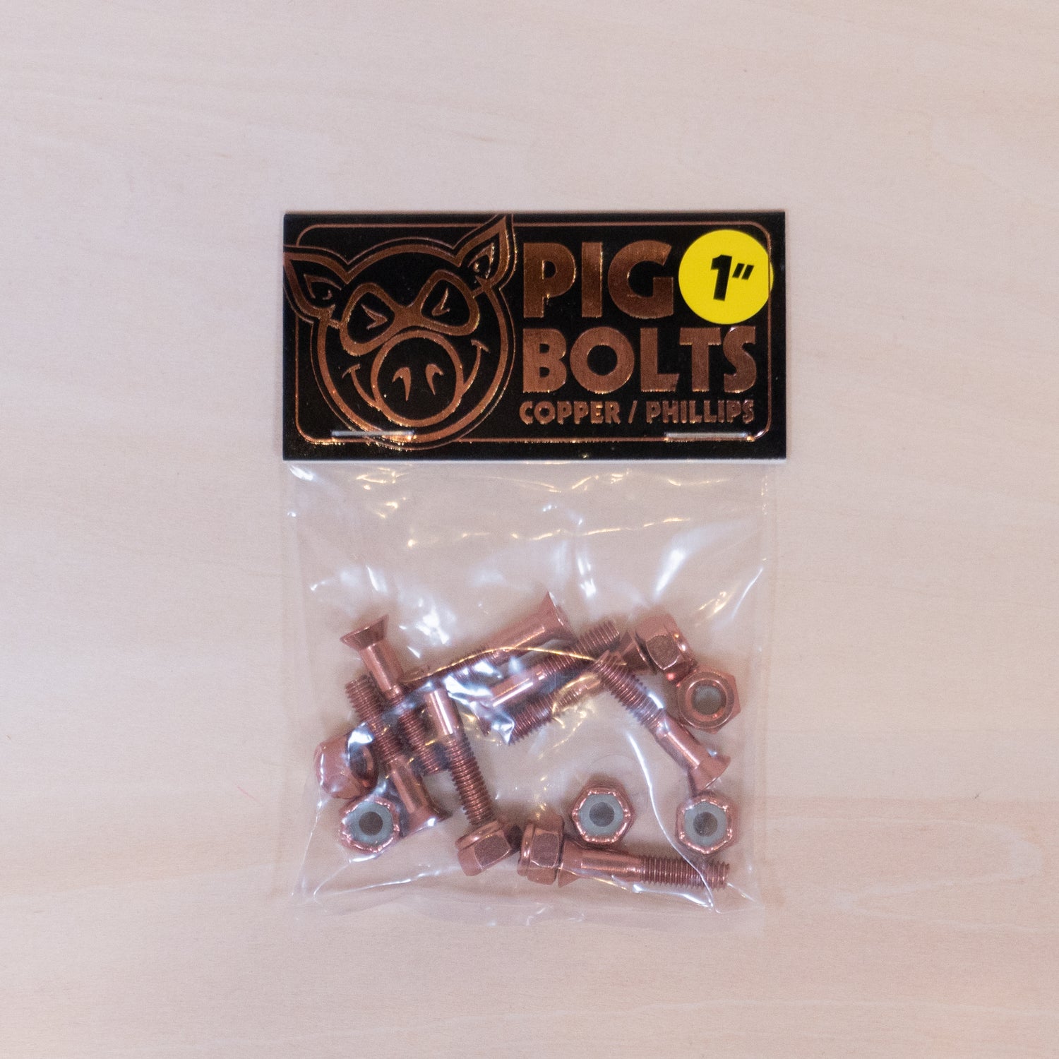 Pig Skateboard Harware Copper Phillips 1 inch