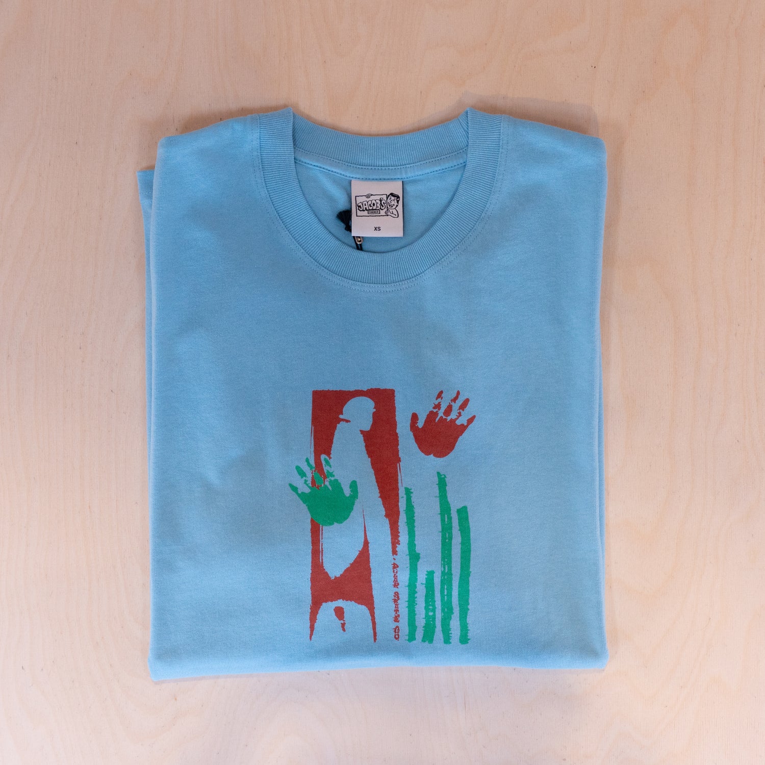 Polar Skate Co. Sitting Hands T-shirt Sky Blue