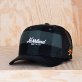 Sqrtn TGN Script Trucker Cap Lumberjack Olive