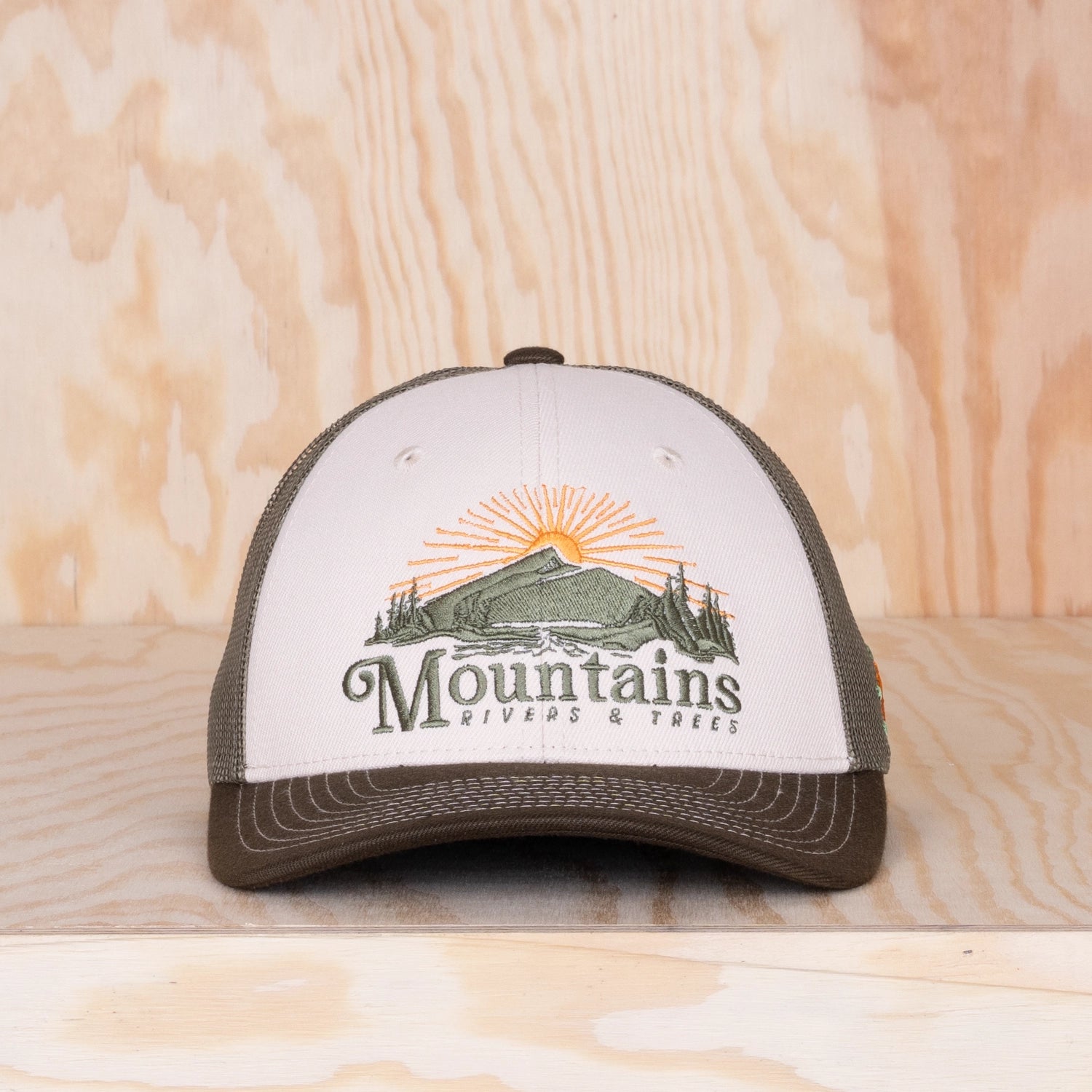 Sqrtn Rivers & Trees Low Trucker Cap Sand