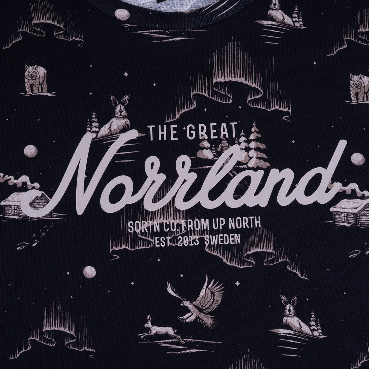 Sqrtn Great Norrland T-shirt Vinternatt Grey