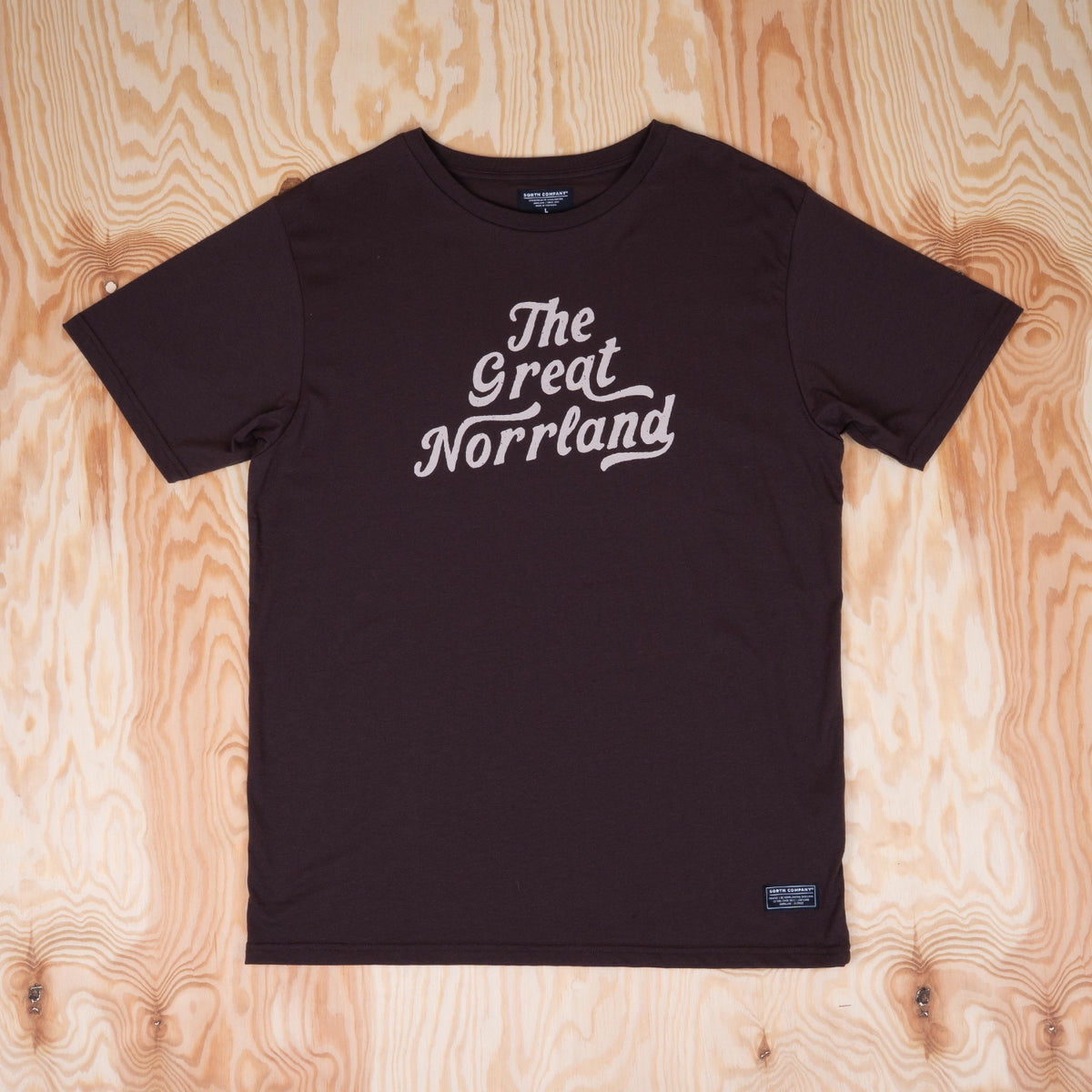 Sqrtn Wordmark T-shirt Java Brown