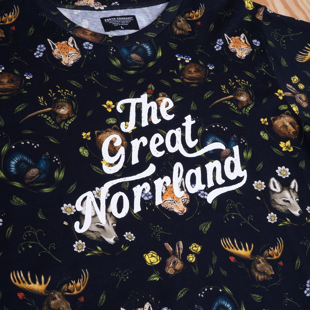 Sqrtn Wordmark T-shirt Landskap Black