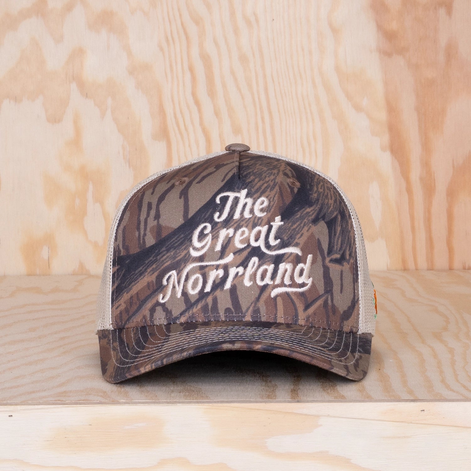 Sqrtn Wordmark Trucker Cap Real Tree