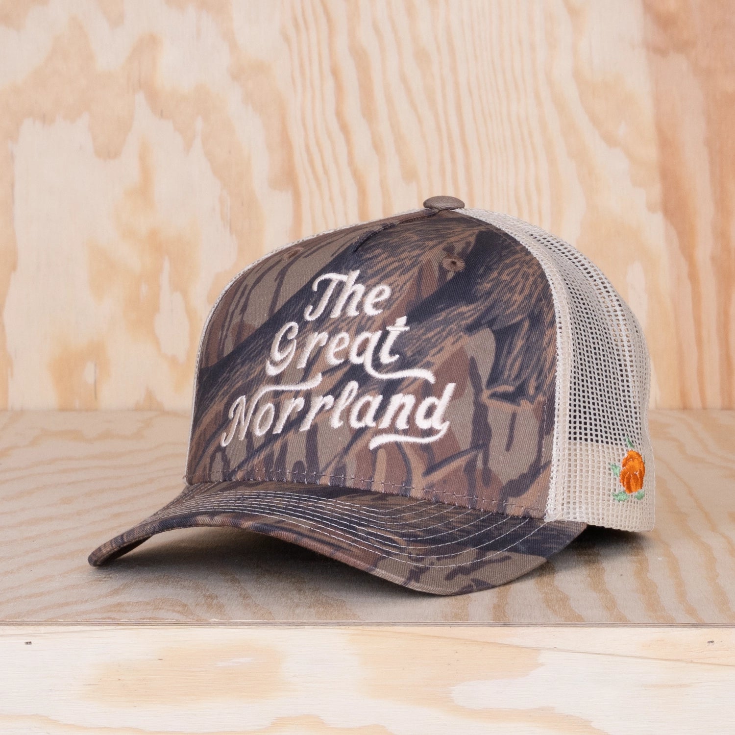 Sqrtn Wordmark Trucker Cap Real Tree