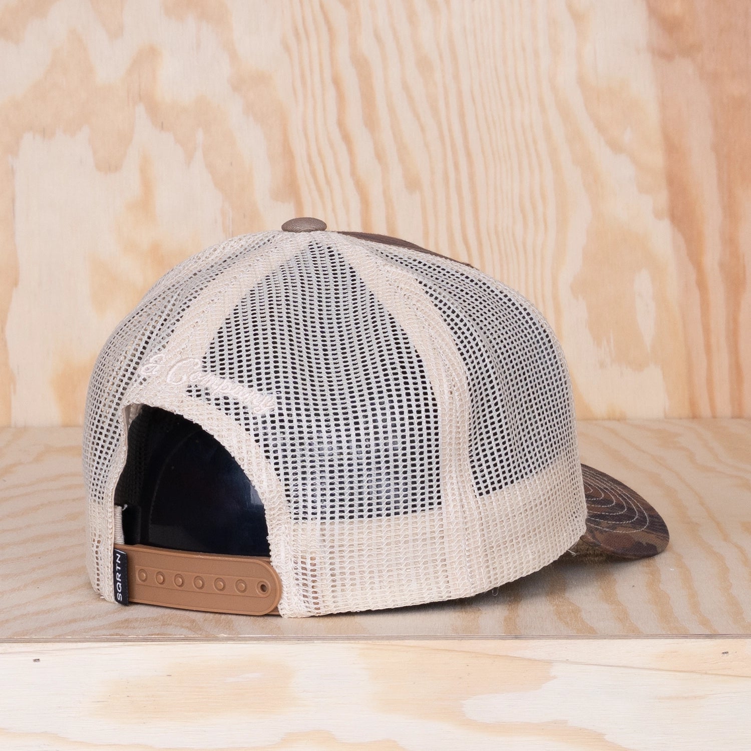 Sqrtn Wordmark Trucker Cap Real Tree