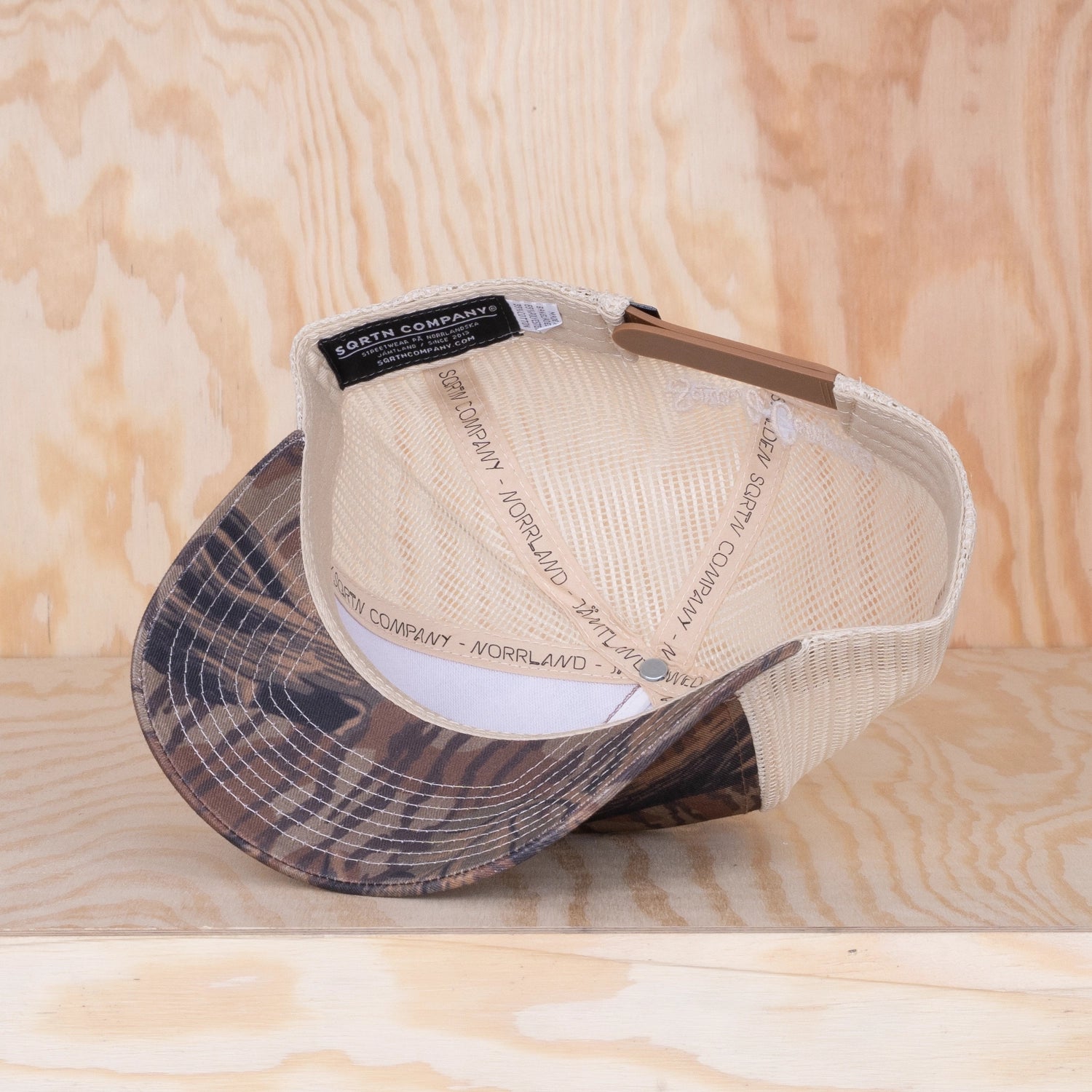 Sqrtn Wordmark Trucker Cap Real Tree